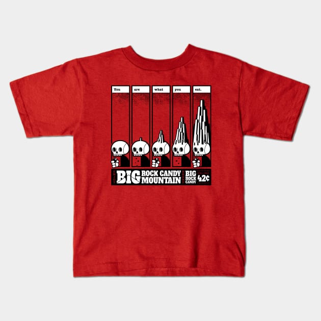 Big Rock Candy Brand Kids T-Shirt by etherbrian